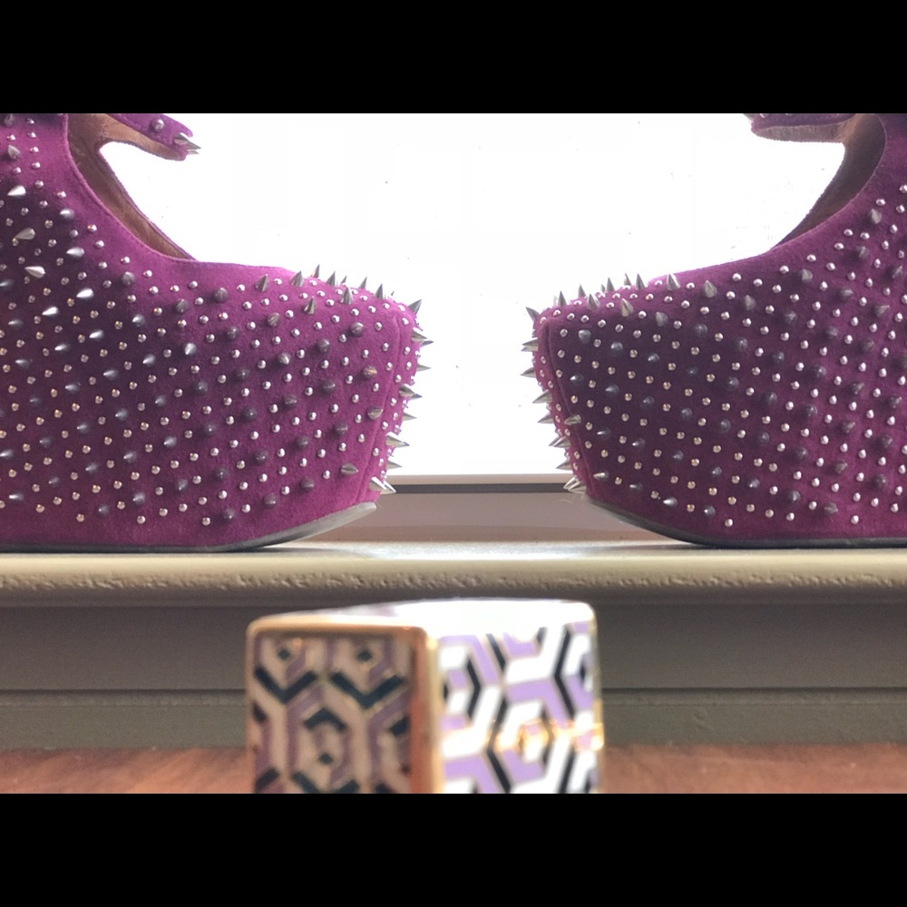 Jeffrey Campbell Rare spiked platforms. PRICKLY - Picture 6 of 8